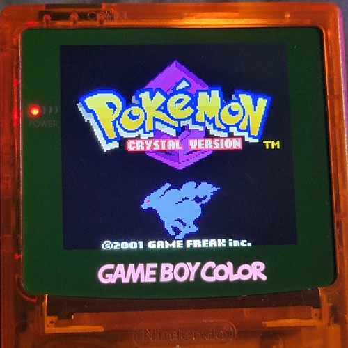 Pokemon Versione Cristallo Game Boy Color Nintendo GBC Autentico Salva Batteria Nuova - Foto 14 di 16