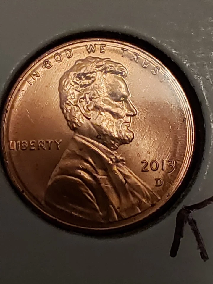 Lincoln Shield Cent Mint Error 2013 D Double and the 3D Rare Lincoln Penny - Image 3 of 4