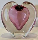 Zellique Studio, Art Glass Heart Shaped Perfume Bottle, NO STOPPER!  1985 — photo 6