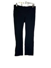 Athleta Womens Large Straight Up Yoga Pants Black