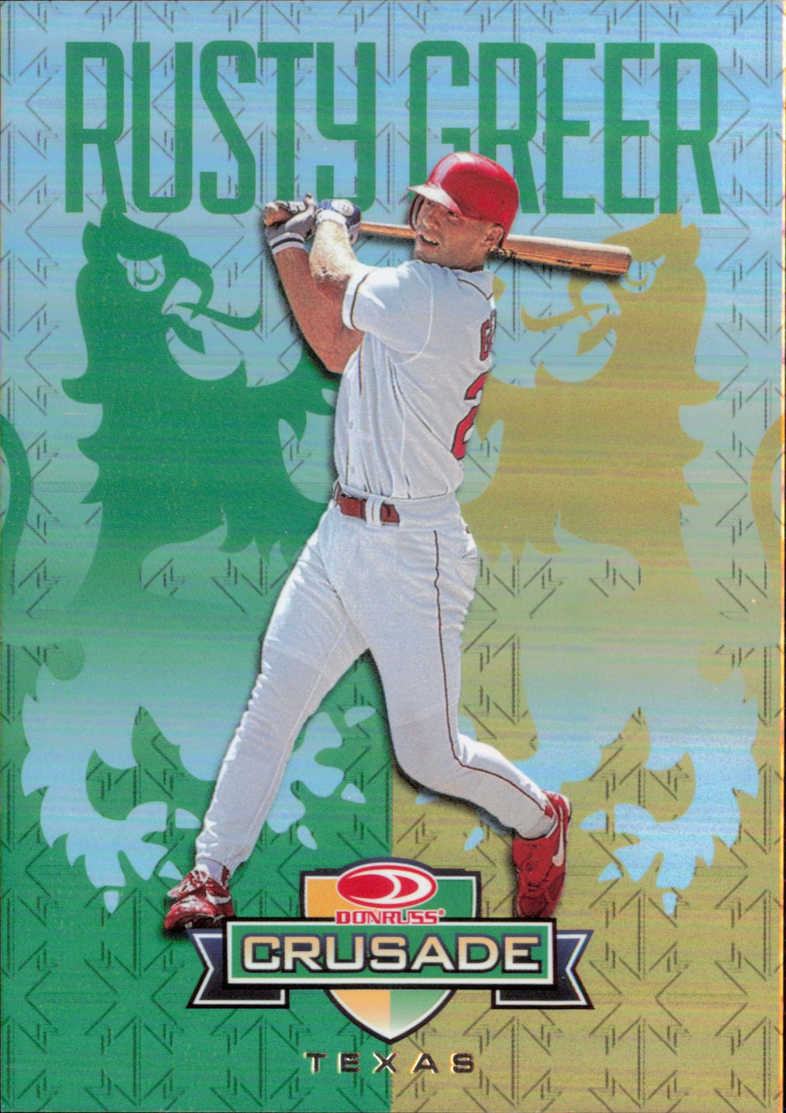Rusty Greer 2026 Panini Decades 90s Pop Culture Crusade #C-RG Texas Rangers c20