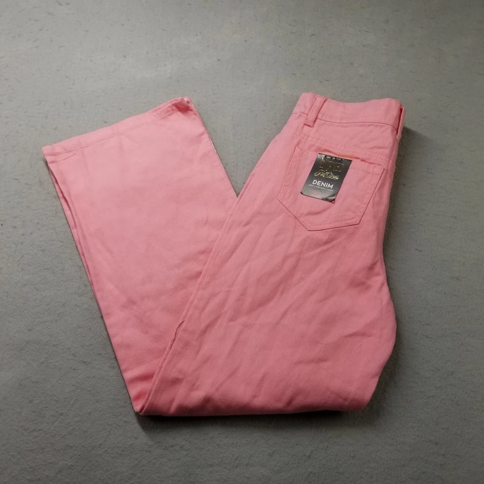 Wicked Justice Jeans Girls Size 12 Pink Movie Metallic Denim Baggy Loose - Image 4 of 4