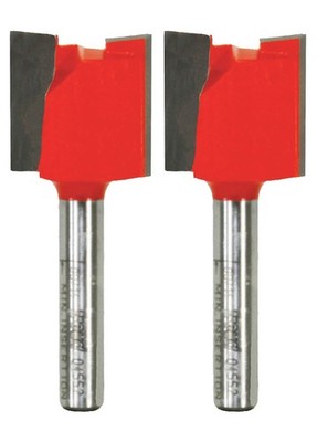 Freud 20 dia X 3/4'' Double Flute Straight Bit 1/4'' Shank 2-Pack, 04-552-2PK