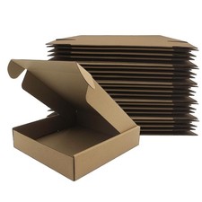 25 PCS 9x9x2 Inch Shipping Boxes Brown Corrugated Packaging Mailer Cartons