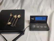 Lot Of 4 Silver Souvenir Spoons 34g .800 And Sterling Below Spot Price