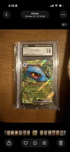 CGC  10 GEM MINT  VENUSAUR ex #003/165 RARE HOLO JAPANESE SV2a POKEMON 151