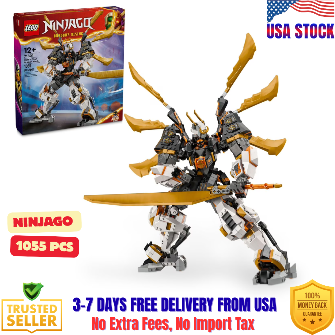 LEGO NINJAGO Cole's Titan Dragon Mech Adventure Toy 71821 NEW