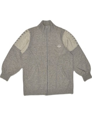 ARENA Mens Tracksuit Top Jacket Small Grey Cotton ZQ18