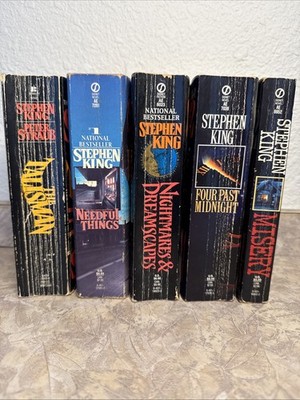 Vintage Stephen King Signet Paperback Lot 5 Books: Talisman, Needful Things+