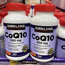 Kirkland Signature CoQ10 300 mg 100 Softgels Maximum Potency EXP 07/2027