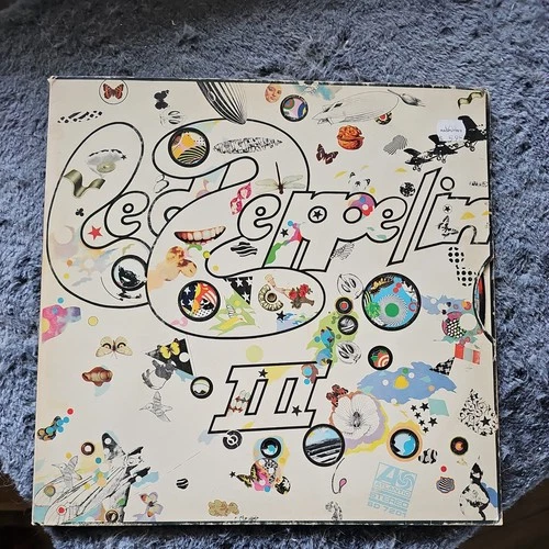 Led Zeppelin III 3 SD 7201 LP Vinyl 1970 Working Wheel Atlantic Records