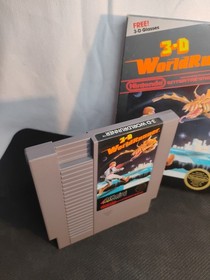 🔥NES The 3D Battles of WorldRunner CIB Game Tested Working Cart Authentic CLEAN