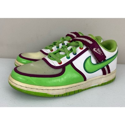 Y2K Youth 2007 Nike Vandal Low Buzz Lightyear leather sneakers 314675-131, 7Y