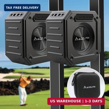 2-Pack Golf Cart Speakers with Storage Case, IPX7 Magnetic Golf Speaker 24H Play
