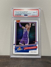 2020 PANINI DONRUSS THE ROOKIES #5 TYRESE HALIBURTON PRESS PROOF PSA 8