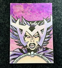2025 Topps Finest Marvel X-Men ’97 DeathBird Sketch Card Auto 1/1 Keith Farnum