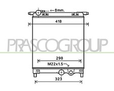 Fits Volkswagen UP Radiator 1.0 Petrol Models 2012>2016