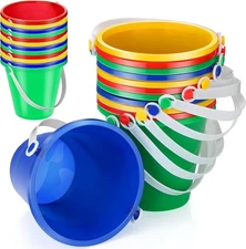 NIB Didaey 24 Pcs 5 Inch San Bucket/Pail w Shovels in 4 Colors