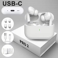 Pro 2 Wireless Bluetooth Earbuds USB-C Noise Cancellation White