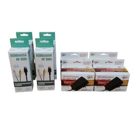 AC Power Supply + AV Cable For SEGA Genesis MODEL 1 Console NEW BOXED