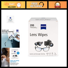 Pre-Moistened Lens Cleaning Wipes - 200 Count, 2 Pack, Anti-Fog, Streak-Free