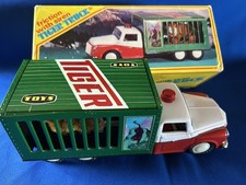 Tin Friction 10" Circus Tiger Animal Truck w/Box MF-239-China-Works
