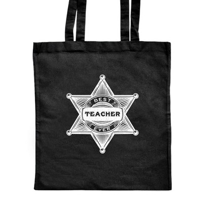 Shopper-Tasche 'Best Ever Teacher' klassisch schwarz (ZB00028613)