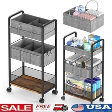 2in1 Baby Diaper Caddy Rolling Cart Organizing Storage Nursery Essentials Home