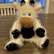 TY PUNKIES - BUTTERS the COW - MINT NO HANG TAG-BLACK/WHITE COLLECTIBLE CUTE