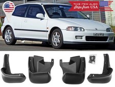 For 92-95 Civic 3d Hb Eg Eg9 4 Pcs Oe Style Front Rear Mud Guards Splash Flaps