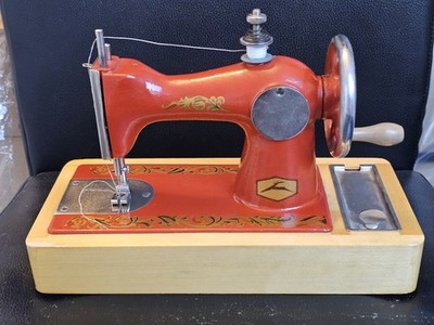 Vintage Children's Mini Sewing Machine Toy USSR Collectible Soviet Era Old Retro
