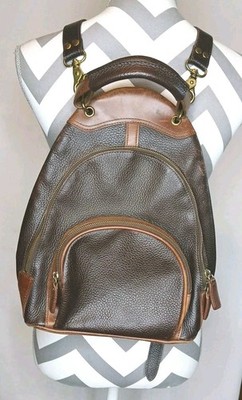Vtg M. London New York Leathercraft Leather Backpack Purse 2  display picture 2