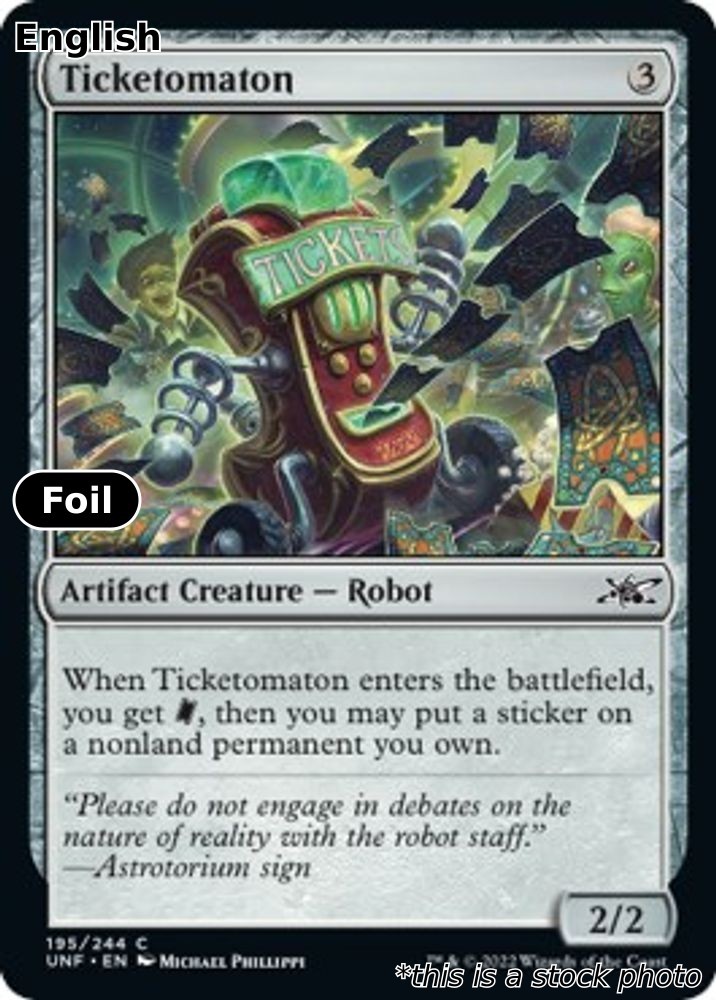 Ticketomaton [UNF - 195] Foil Unfinity