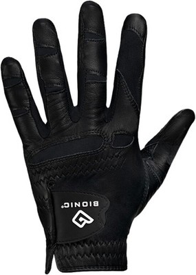 BIONIC Men s Left Hand Golf Glove 2.0 Dual Expansion Zone Black   Stable Grip