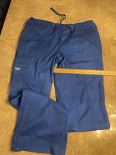 Cherokee Workwear Women  s Medium Scrub Pants Blue Preowned
