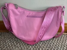 Borsa rosa Lacoste nylon luna, sopra la spalla