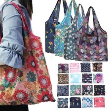 X Large Reusable Foldable Ladies Shopping Bag Eco Tote Handbag Fold Away Bag UK