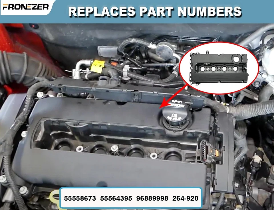 Valve Cover with Gasket For Chevy Sonic Cruze Aveo Saturn Astra Pontiac G3 1.8L - Image 3 of 4