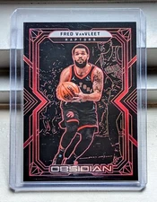 2021-22 Panini Obsidian Fred VanVleet #35 Red Electric Etch /5 Raptors SSP