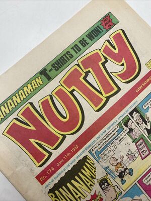 NUTTY COMIC # 174 - June 11th 1982 - Bananaman - Vintage 80s Comic Nostalgia