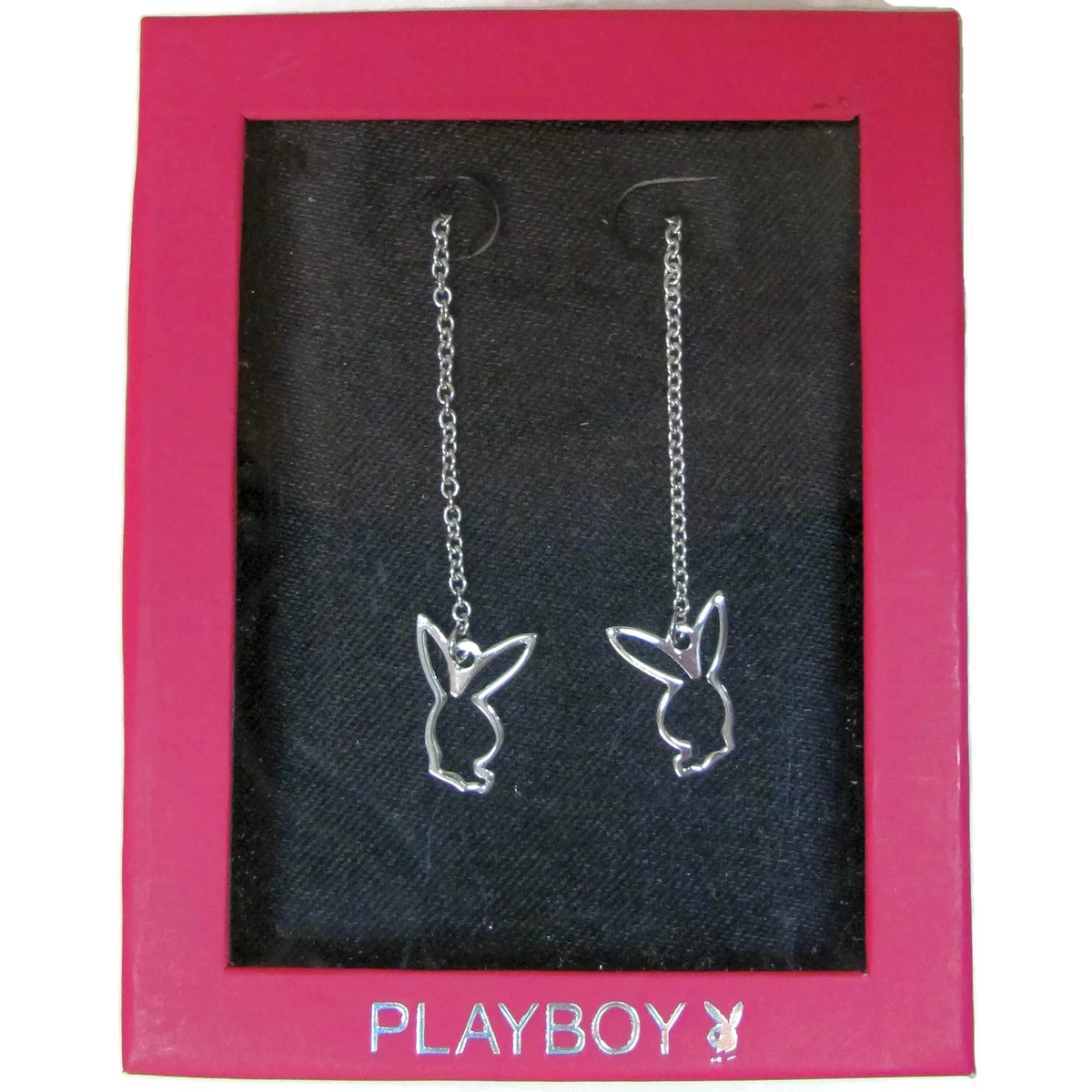 Silver clearance playboy earrings