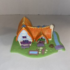 Vintage Bluebird Polly Pocket Disney Snow White Seven Dwarfs Cottage Toy 1995