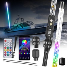 5FT 360° Spiral LED Whip Boat Stern Light Na...