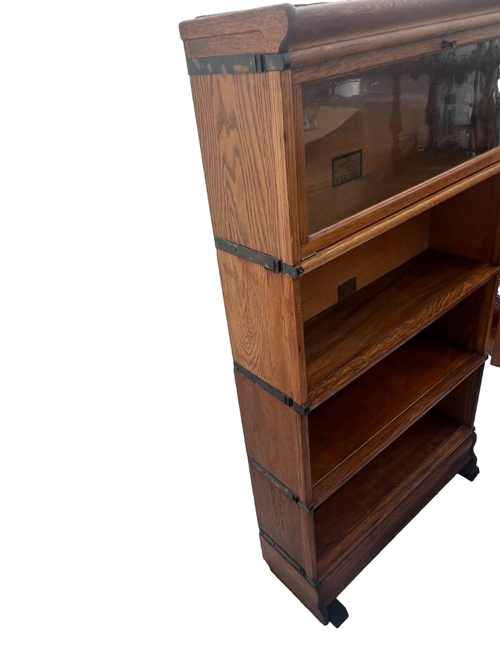 Globe Wernicke Sectional Bookcase Lawyer Barrister Storage Case ...