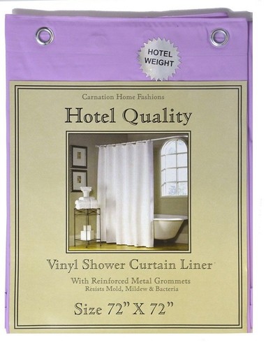 Heavy Weight Hotel Quality 8-gauge Vinyl Shower Liner: 72" x 72" 4 Colors - 第 2/29 張圖片
