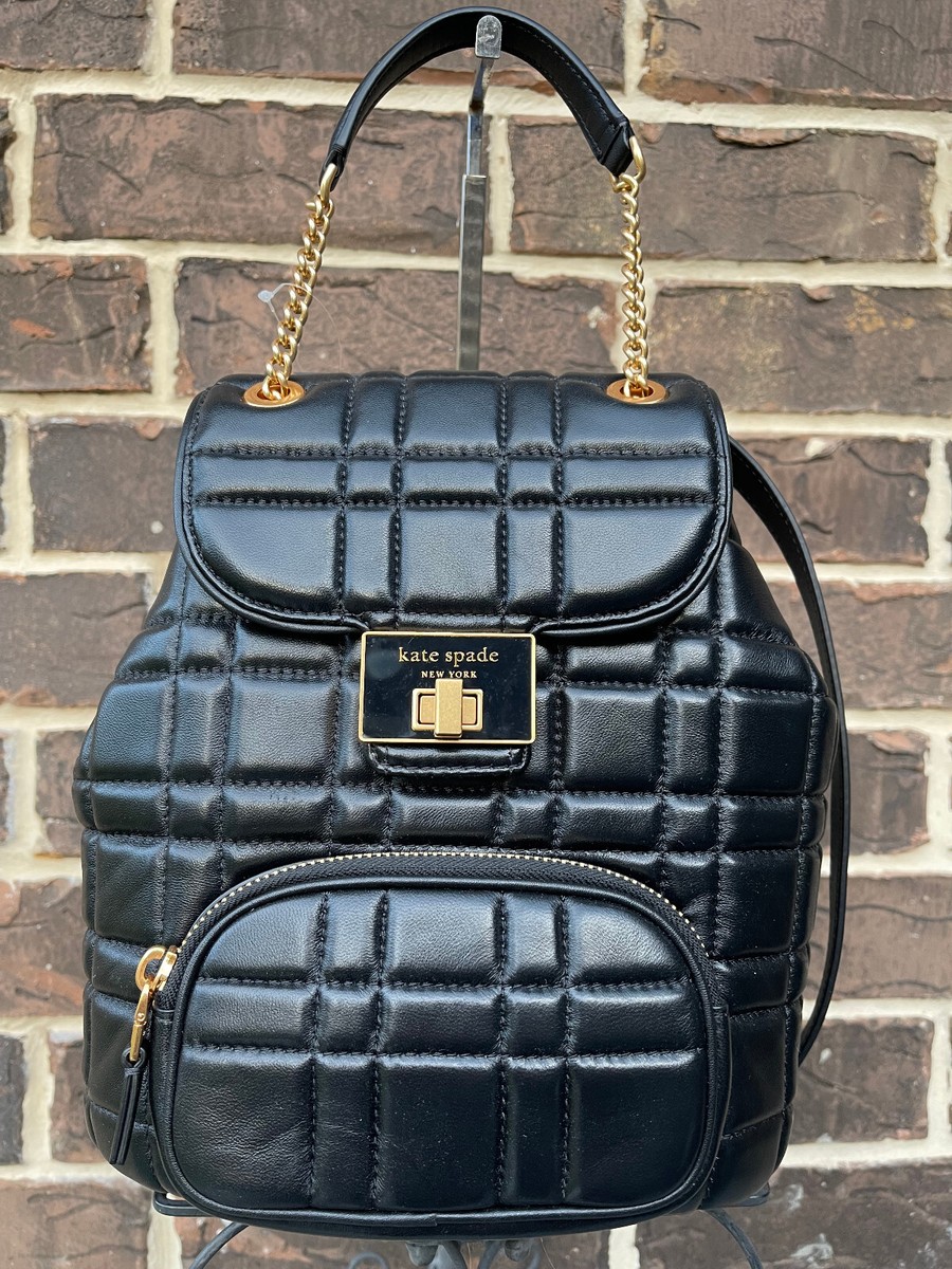 NWT$495 Kate Spade Evelyn Quilted Small Leather Backpack 