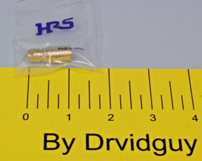 HRS HR10-7P-4P(73) 4 PIN Circular MALE Cable Mount Plug Connector; Solder Type