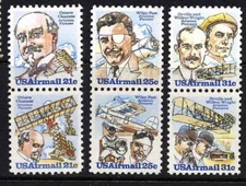 US Scott # C91 C92 C93 C94 C95 C96 Pioneer Aviators Set of 6 MNH***FREE SHIP***
