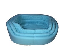 BED Pet Dog Puppy Cat Bed Soft Cozy Warm Washable Cotton Mat Blue S M L