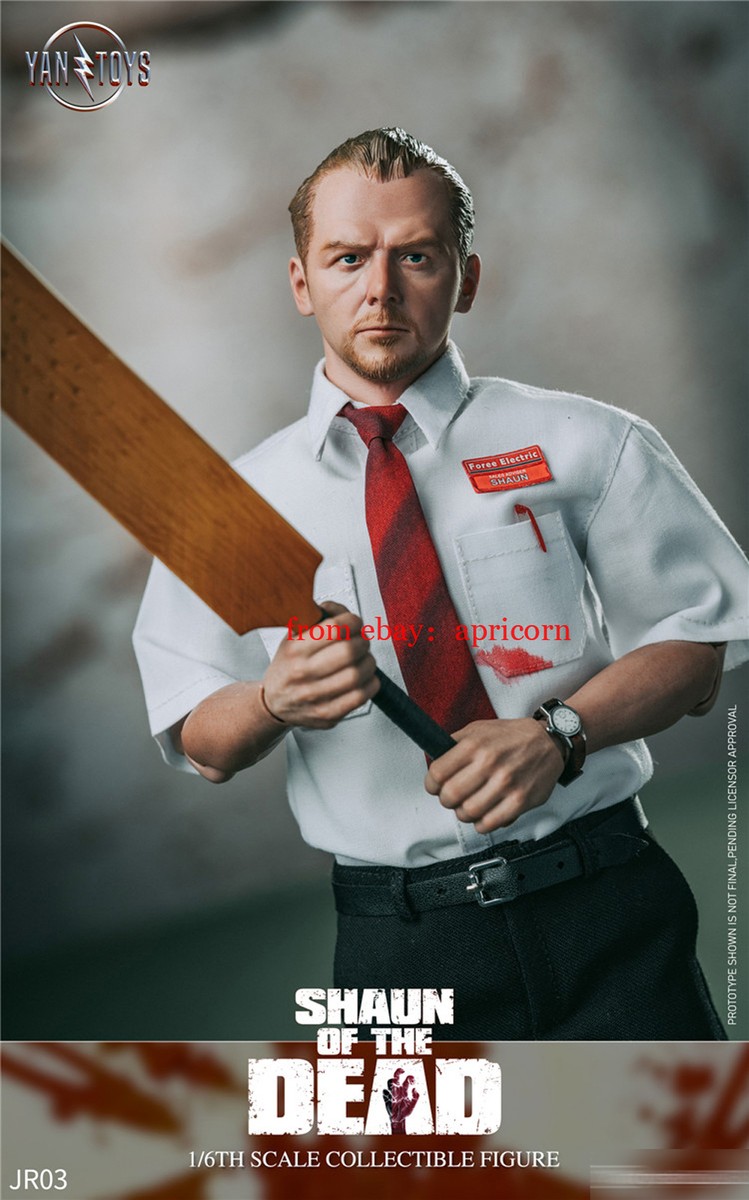 Pre! YANTOYS JR03 Shaun of the Dead Simon Pegg 1/6 Collectible